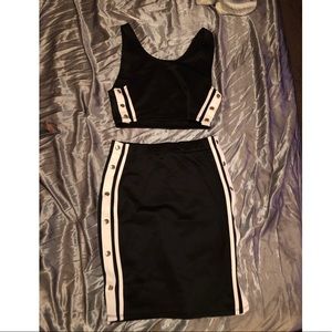 2 Piece Crop Top & Skirt set